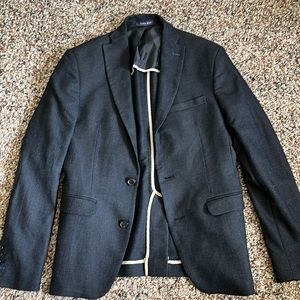 Zara Mens Coat with Elbow Patches